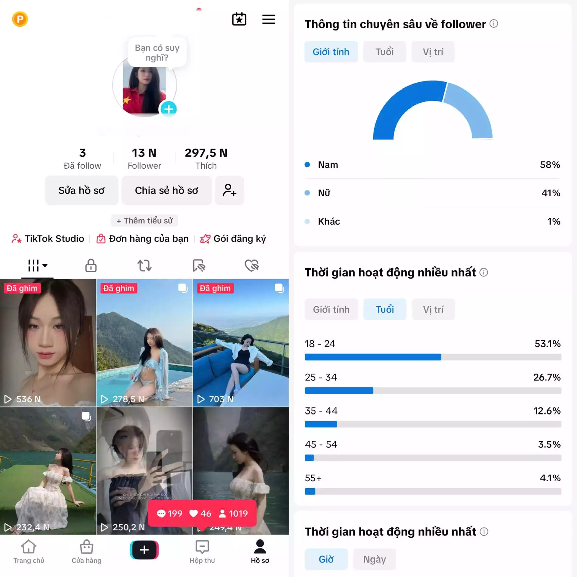 Chủ đề : Idol Nữ - Follow VN - Có Live Studio, Tiktok Shop - An toàn, Bao đổi thông tin chính chủ.