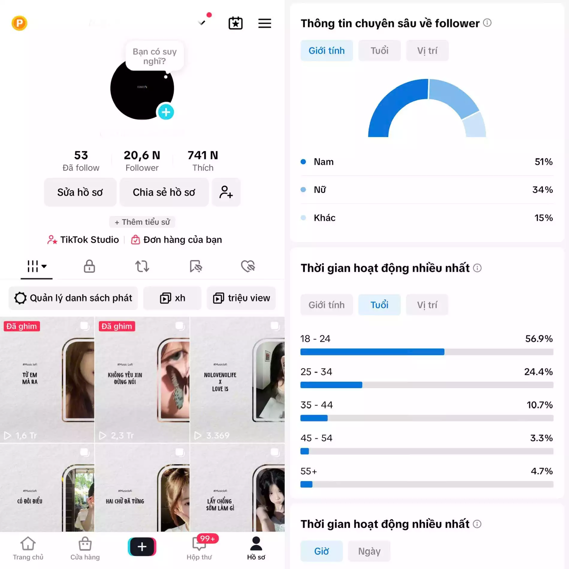 Chủ đề : Nhạc- Follow VN - Có Live Studio, Tiktok Shop - An toàn, Bao đổi thông tin chính chủ.