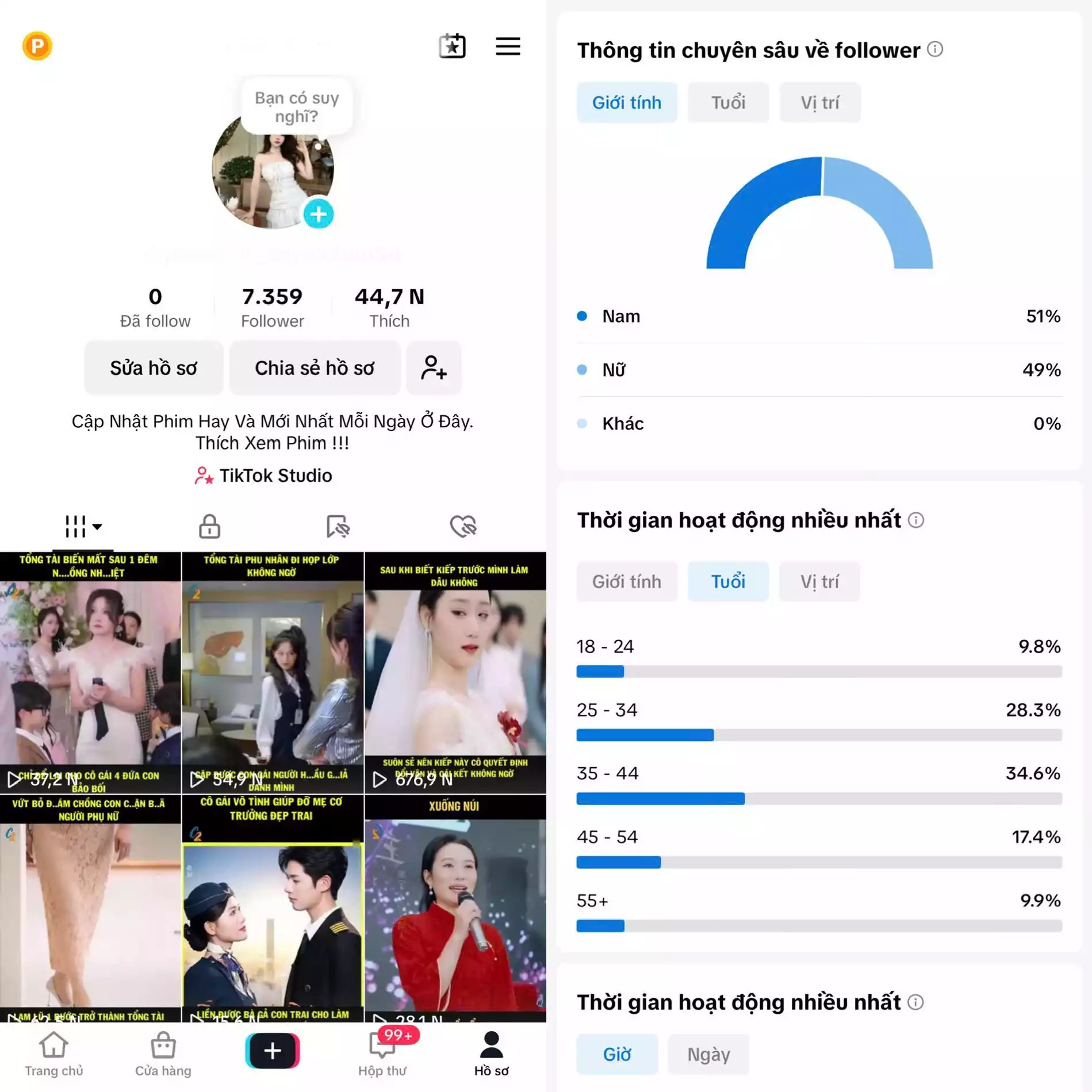 Chủ đề : Review Phim - Follow VN - Có Live Studio, Tiktok Shop - An toàn, Bao đổi thông tin chính chủ.