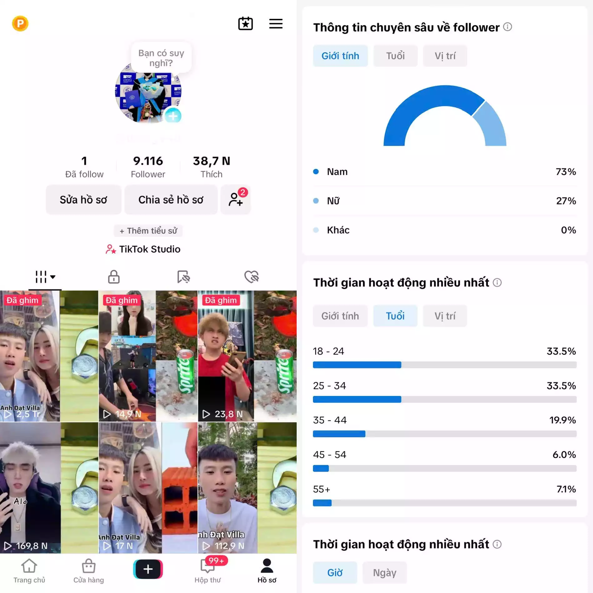 Chủ đề : Giải Trí - Follow VN - Có Live Studio, Tiktok Shop - An toàn, Bao đổi thông tin chính chủ.
