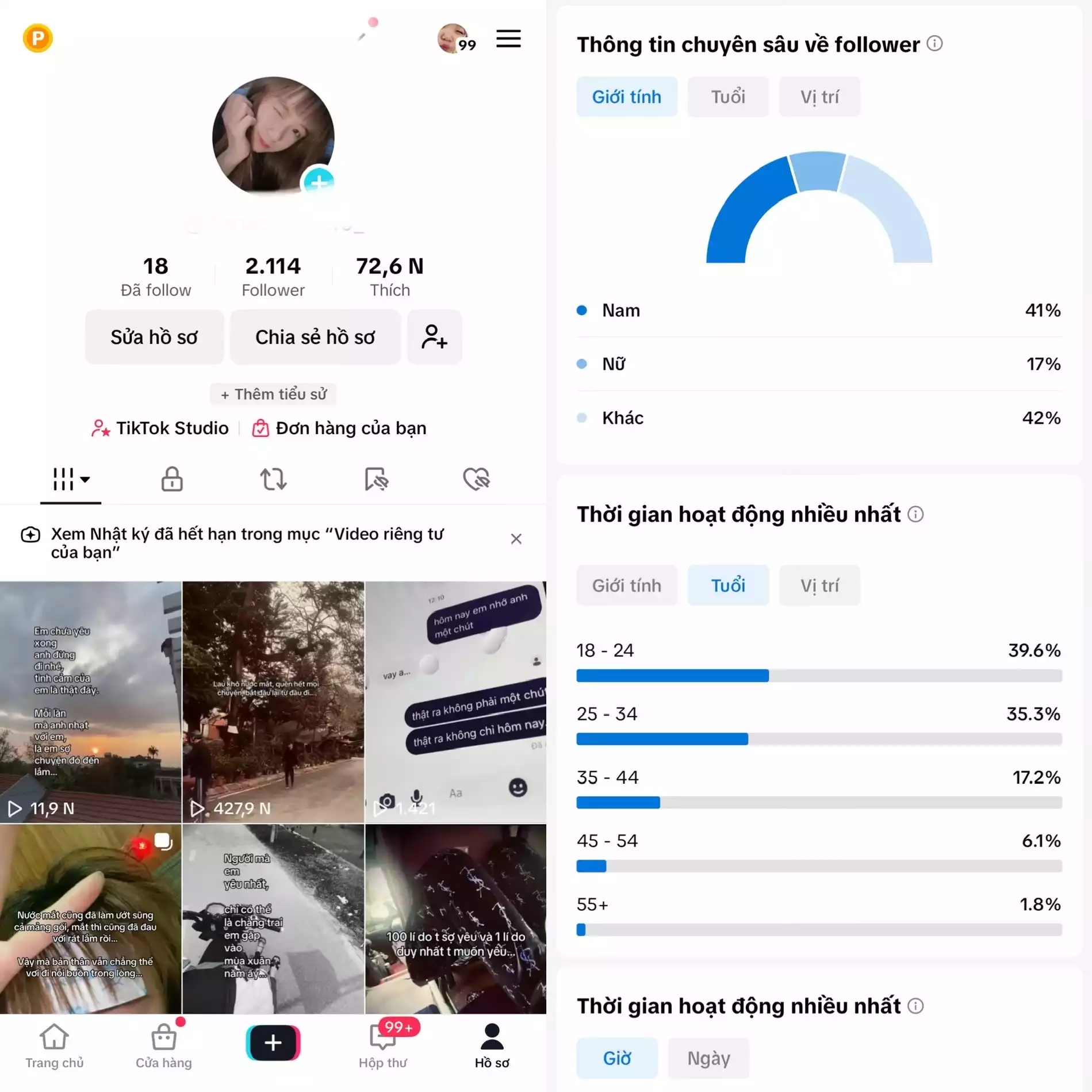 Chủ đề : Stt Đời - Follow VN - Có Live Studio, Tiktok Shop - An toàn, Bao đổi thông tin chính chủ.