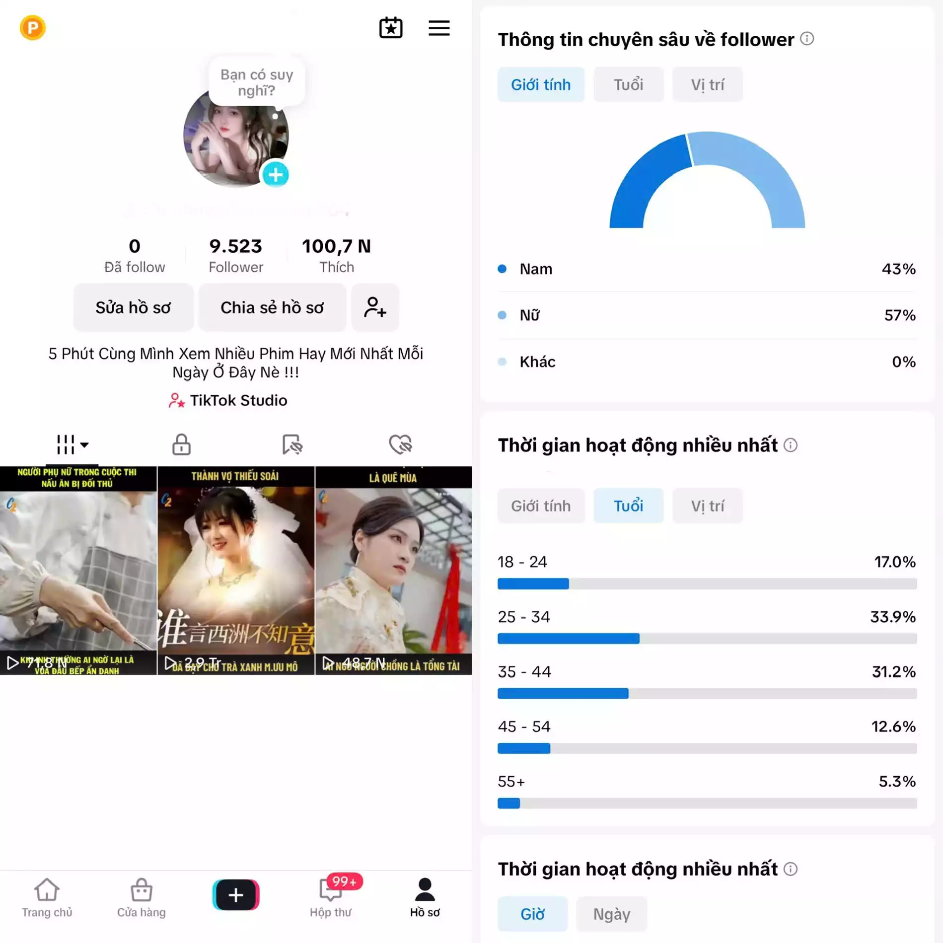 Chủ đề : Review Phim - Follow VN - Có Live Studio, Tiktok Shop - An toàn, Bao đổi thông tin chính chủ.