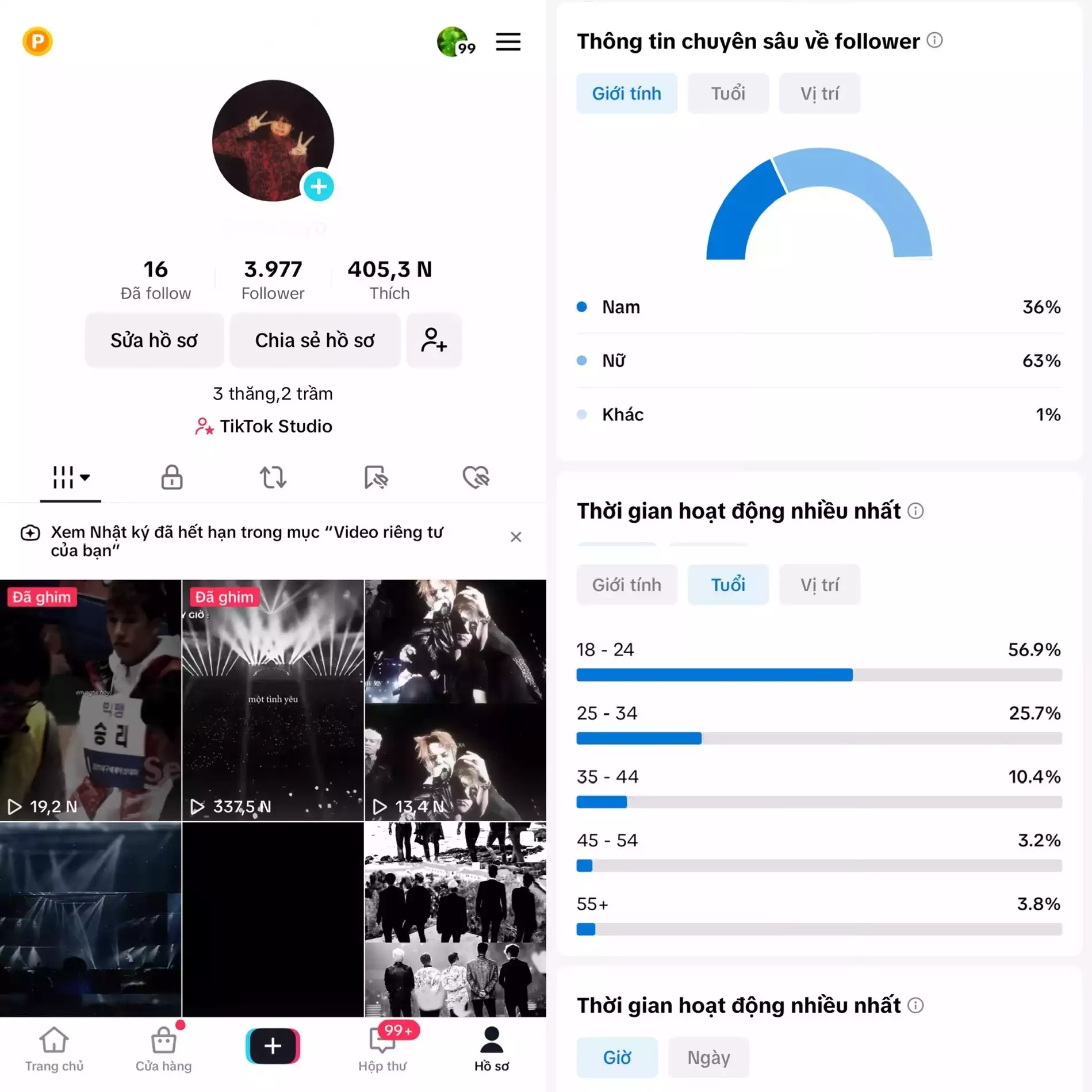 Chủ đề : Idol Nam - Follow VN - Có Live Studio, Tiktok Shop - An toàn, Bao đổi thông tin chính chủ.