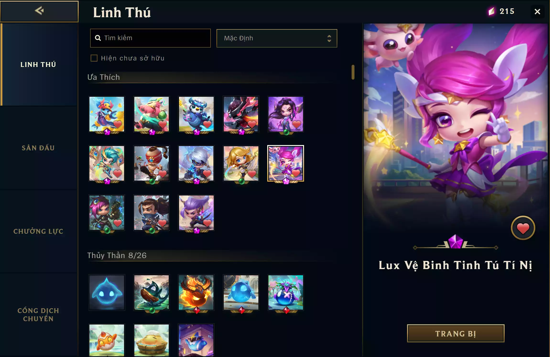 Ảnh 🔰 8 PET TÍM ▶ 2 SÀN TÍM ▶ 5 TÍ NỊ ✅ KAISA LONG NỮ TÍ NỊ ✅ LEESIN LONG CƯỚC TÍ NỊ ✅ YASUO LONG KIẾM TÍ NỊ ✅ LUX TINH TÚ TÍ NỊ ▶ KHU NGHỈ DƯỠNG CỦA CHONCC  [ HIẾM ] ▶ THÁNH ĐỊA THẦN LONG [ HOT ] ⬆️ KAISA TÍ NỊ ⬆️ LEESIN TÍ NỊ ⬆️ YASUO TÍ NỊ ⬆️ LUX TÍ NỊ