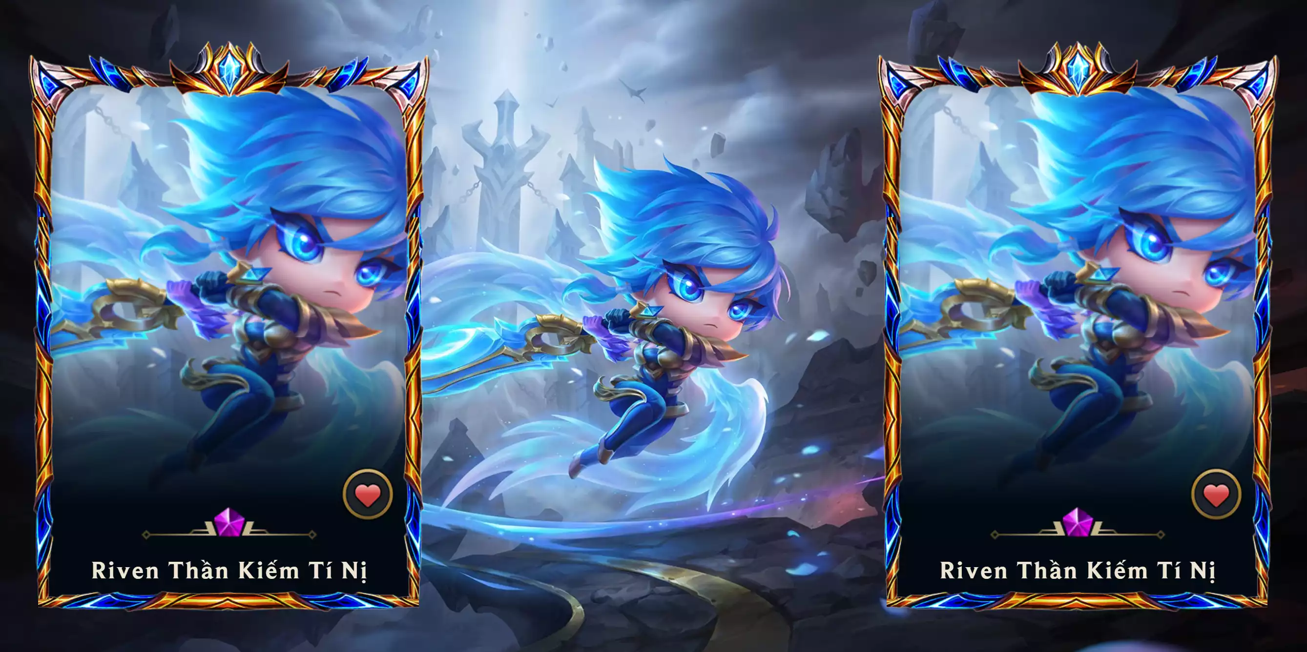 🔰 PET TÍM - Riven Thần Kiếm Tí Nị 🔰 TRẮNG THÔNG TIN