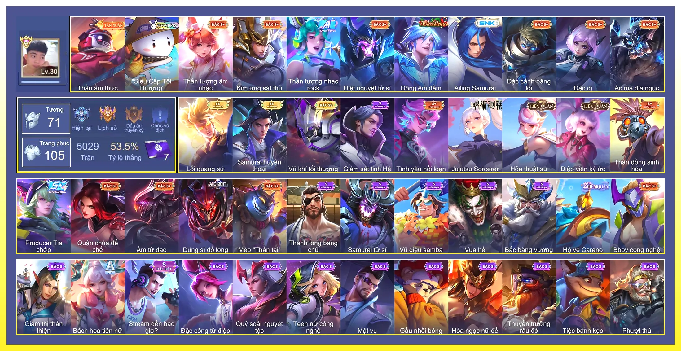 Valhein Vũ khí tối thượng, Ryoma Samurai Huyền thoại, Nakroth Lôi Quang Sứ…