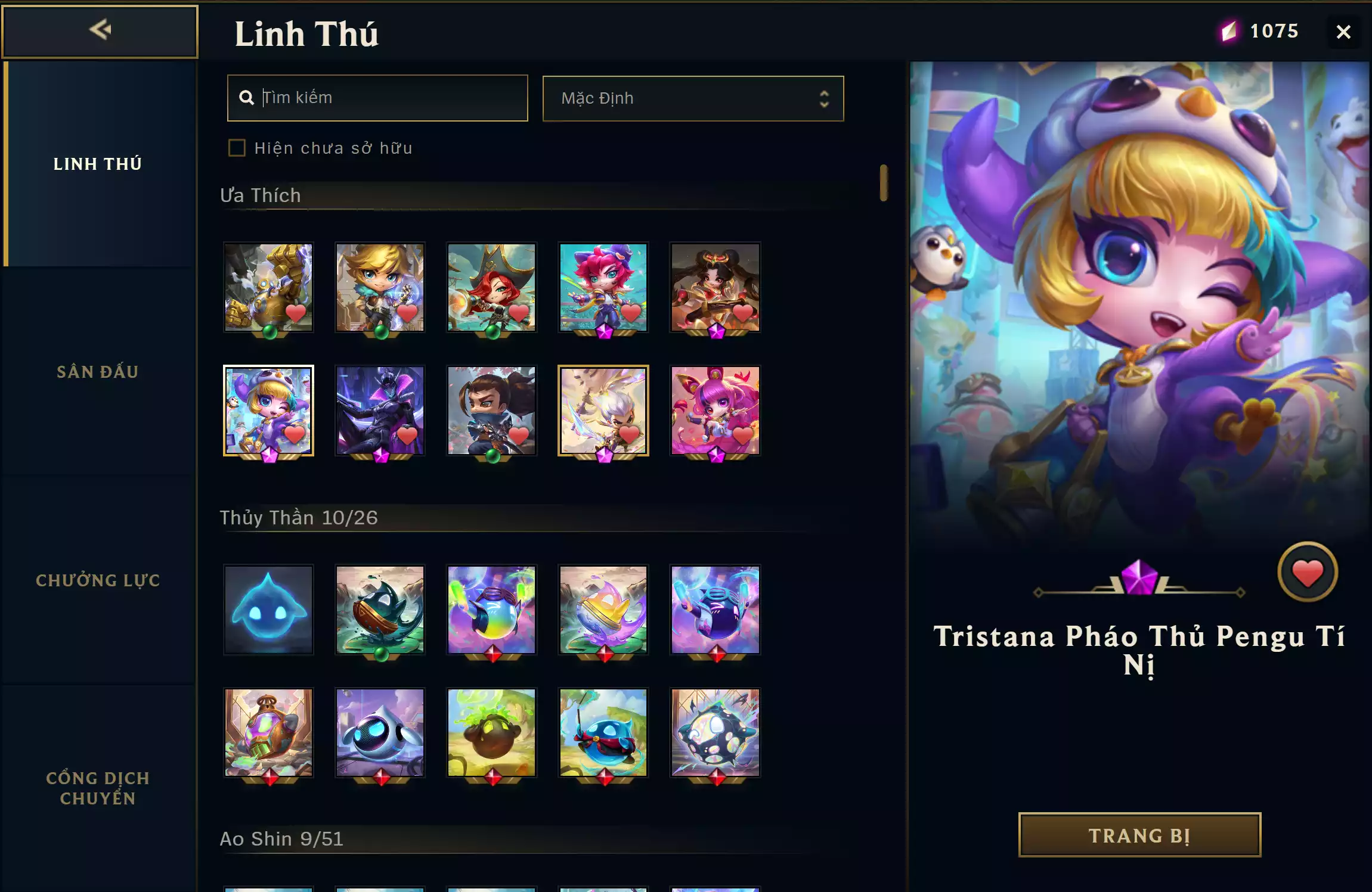 Ảnh ✅ Yasuo Long Kiếm Tí Nị - Hàng Hiệu ✅ Siêu Phẩm Vayne Đột Phá ✅ Sona Cổ Cầm Tí Nị ✅ Zoe Thần Thoại Tí Nị ✅ Tristana Pháo Thủ Pengu Tí Nị ✅ HeartSteel Set Tí Nị 🌠 Sàn Tím - Bồng Lai Tiên Cảnh 🌠 K/DA Tại Đồng Quy Giới Sàn 🌠 Siêu Phẩm: Rìa Tòa Nhà Công Nghệ 🍁 Có Thẻ Đổi Tên Nhân Vật Miễn Phí