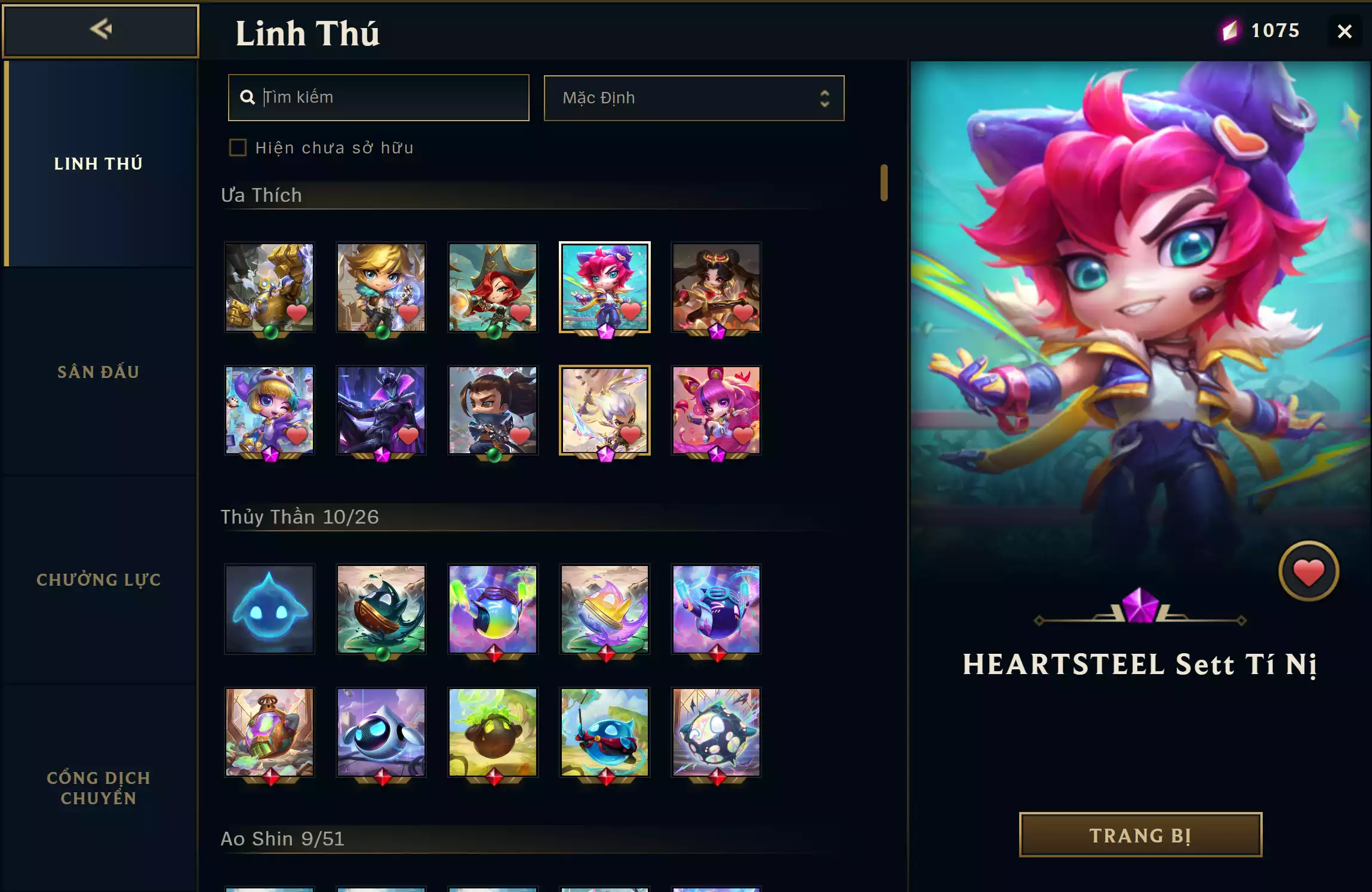 Ảnh ✅ Yasuo Long Kiếm Tí Nị - Hàng Hiệu ✅ Siêu Phẩm Vayne Đột Phá ✅ Sona Cổ Cầm Tí Nị ✅ Zoe Thần Thoại Tí Nị ✅ Tristana Pháo Thủ Pengu Tí Nị ✅ HeartSteel Set Tí Nị 🌠 Sàn Tím - Bồng Lai Tiên Cảnh 🌠 K/DA Tại Đồng Quy Giới Sàn 🌠 Siêu Phẩm: Rìa Tòa Nhà Công Nghệ 🍁 Có Thẻ Đổi Tên Nhân Vật Miễn Phí