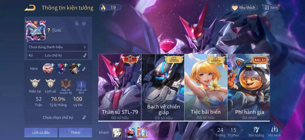 Tulen Thần sứ ST.L-79, Violet Tiệc bãi biển, Arduin Bạch vệ chiến giáp...TRẮNG THÔNG TIN