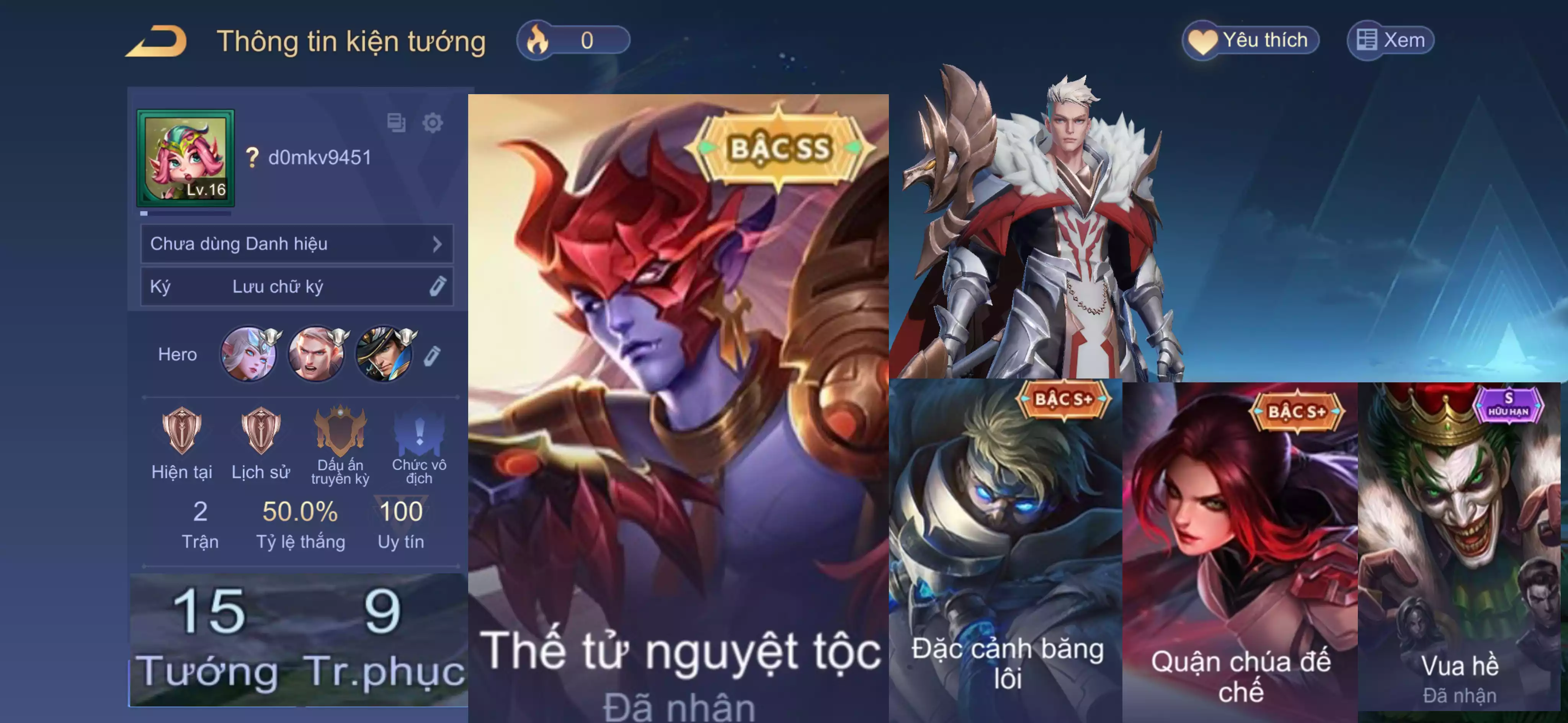 Yorn Thế Tử Nguyệt Tộc,...Trắng all thông tin