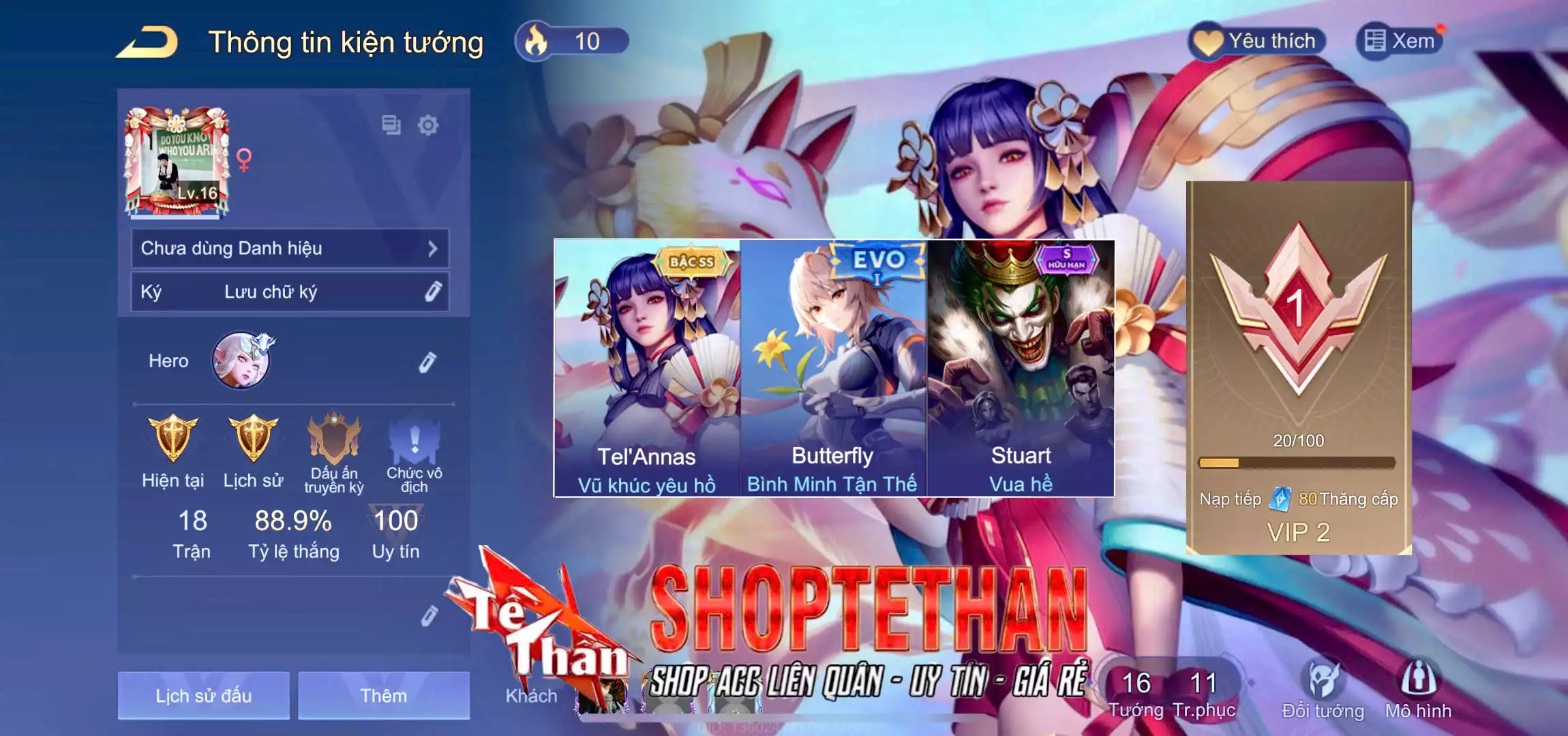 TelAnnas Vũ khúc yêu hồ, Điêu thuyền Vũ điệu nghê thường, Xeniel Kim sí điểu, Stuart Vua hề, Liliana Hồ Quý Phi...TRẮNG THÔNG TIN
