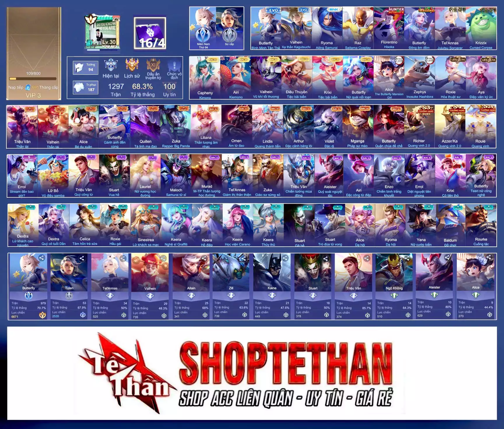 Valhein Vũ khí tối thượng, Krixi Tiệc Bãi Biển, Butterfly Nữ Quái Nổi Loạn, Điêu Thuyền Tiệc bãi biển, Airi Kiemono, Capheny Kimono...TRẮNG THÔNG TIN