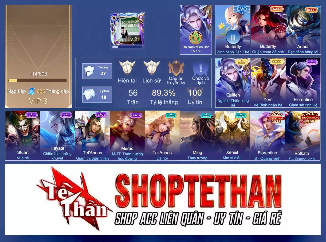 Quillen Nghịch thiên long đế, Yorn Vệ Binh ngân hà, Murad M-TP Thần Tượng Học Đường, Volkath Quang vinh, Hayate chiến binh trăng khuyết...TRẮNG THÔNG TIN