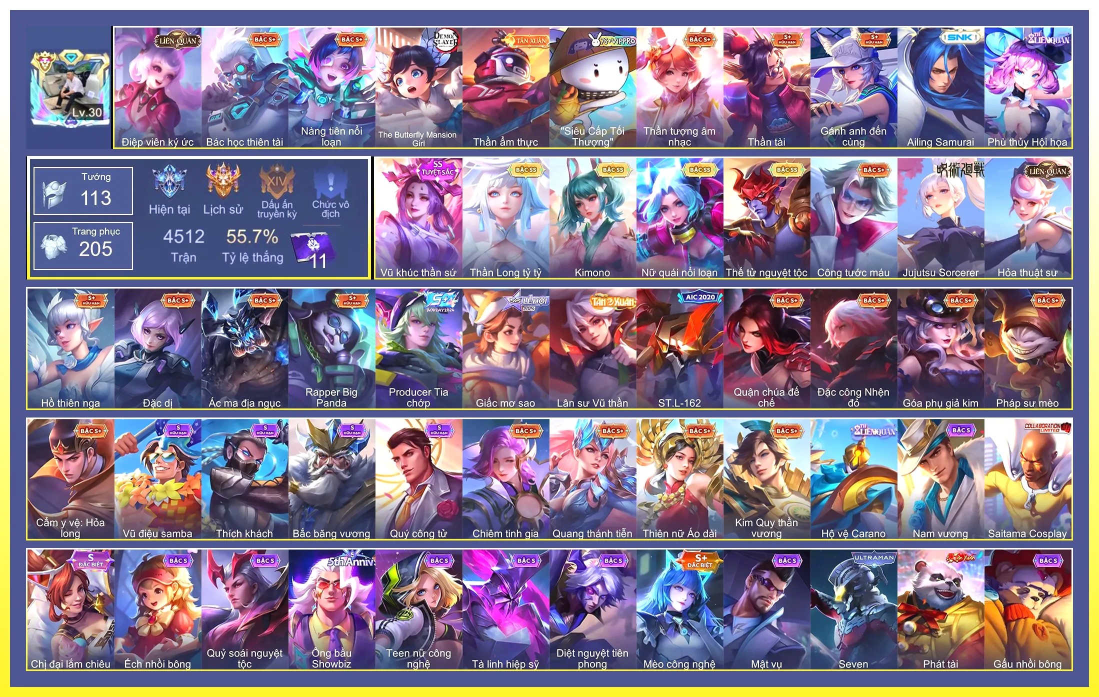 Ảnh Violet Thần long tỷ tỷ, Yorn Thế Tử Nguyệt Tộc, Capheny Kimono, Butterfly Nữ Quái Nổi Loạn…