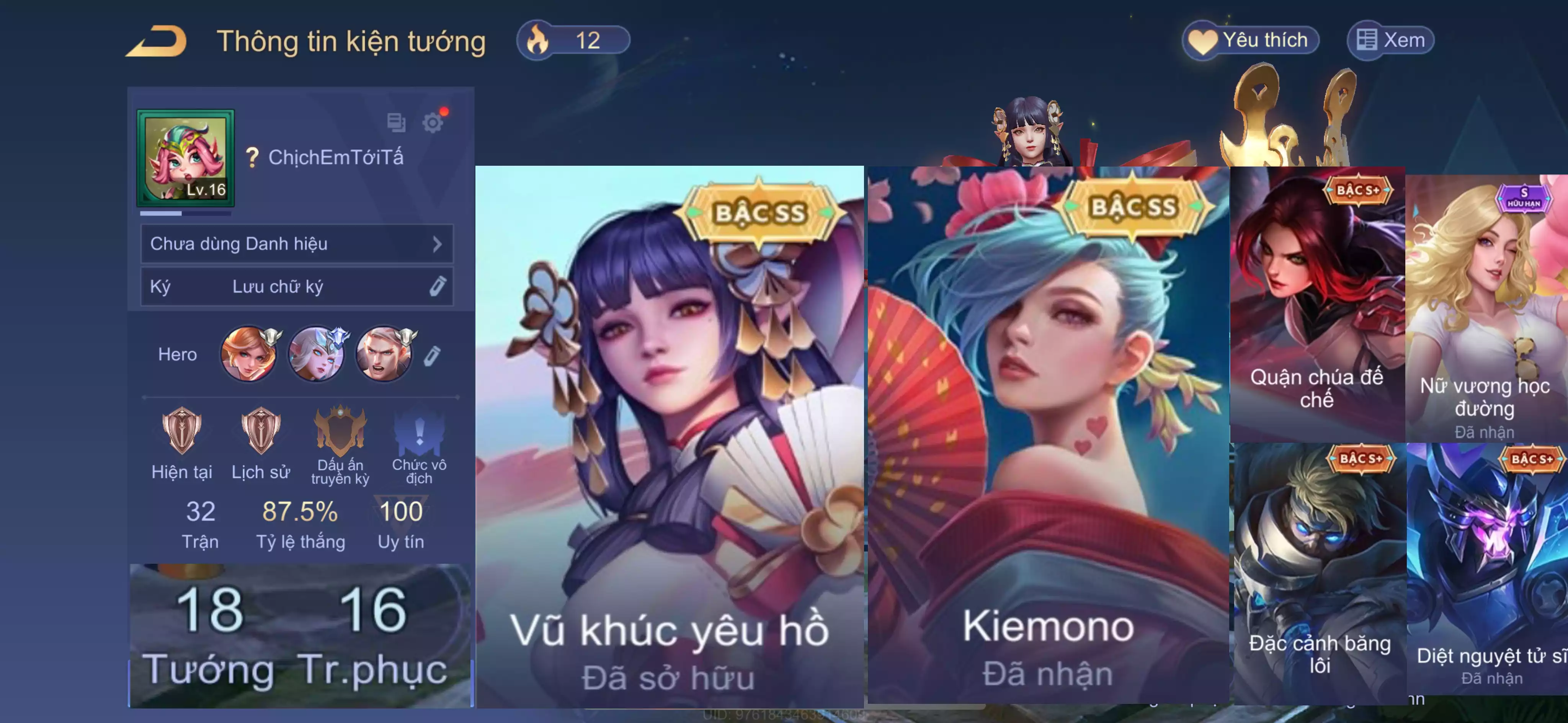 Tell Vũ Khúc Yêu Hồ, Ari Kiemono,...Trắng all thông tin