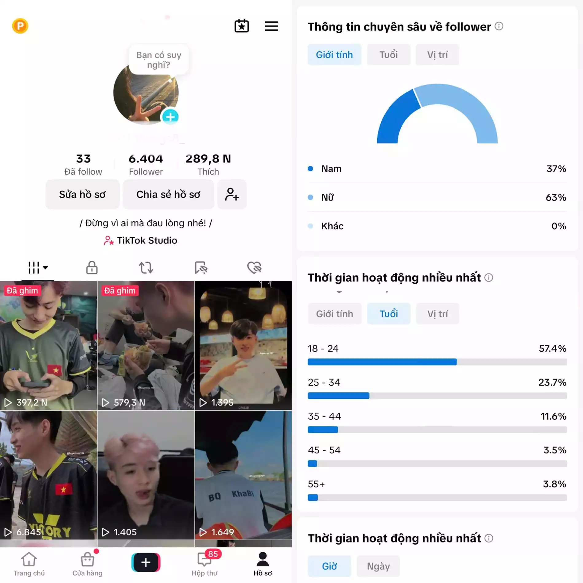 Chủ đề : Idol FF - Follow VN - Có Live Studio, Tiktok Shop - An toàn, Bao đổi thông tin chính chủ.
