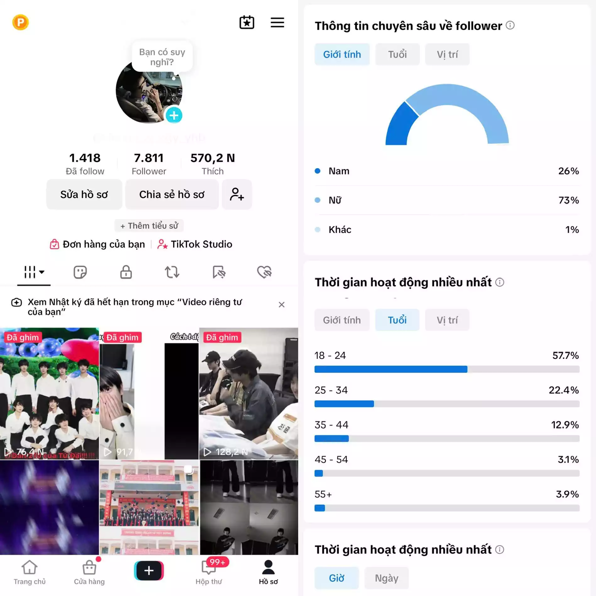 Chủ đề : Idol Nam - Follow VN - Có Live Studio, Tiktok Shop - An toàn, Bao đổi thông tin chính chủ.