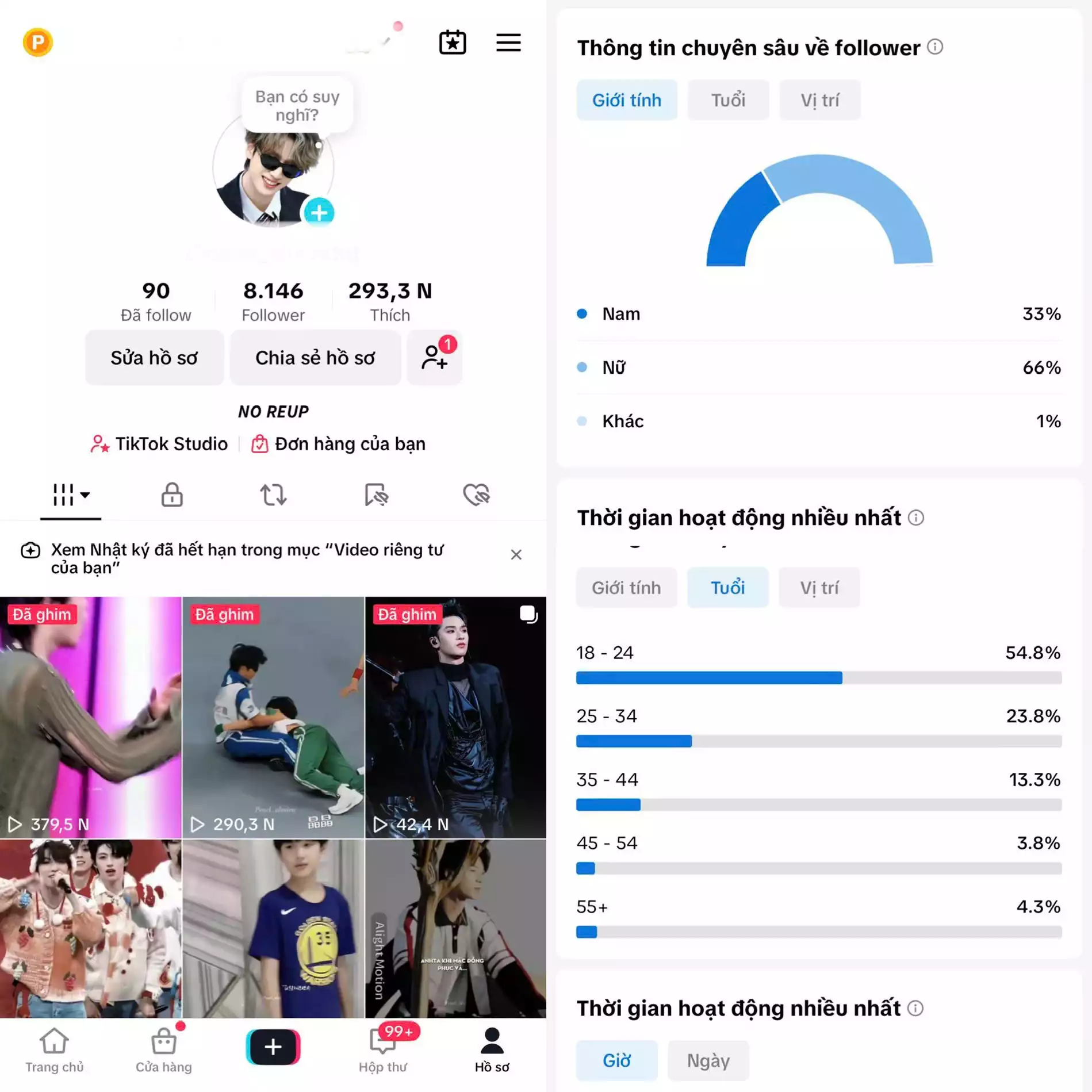 Chủ đề : Idol Nam - Follow VN - Có Live Studio, Tiktok Shop - An toàn, Bao đổi thông tin chính chủ.
