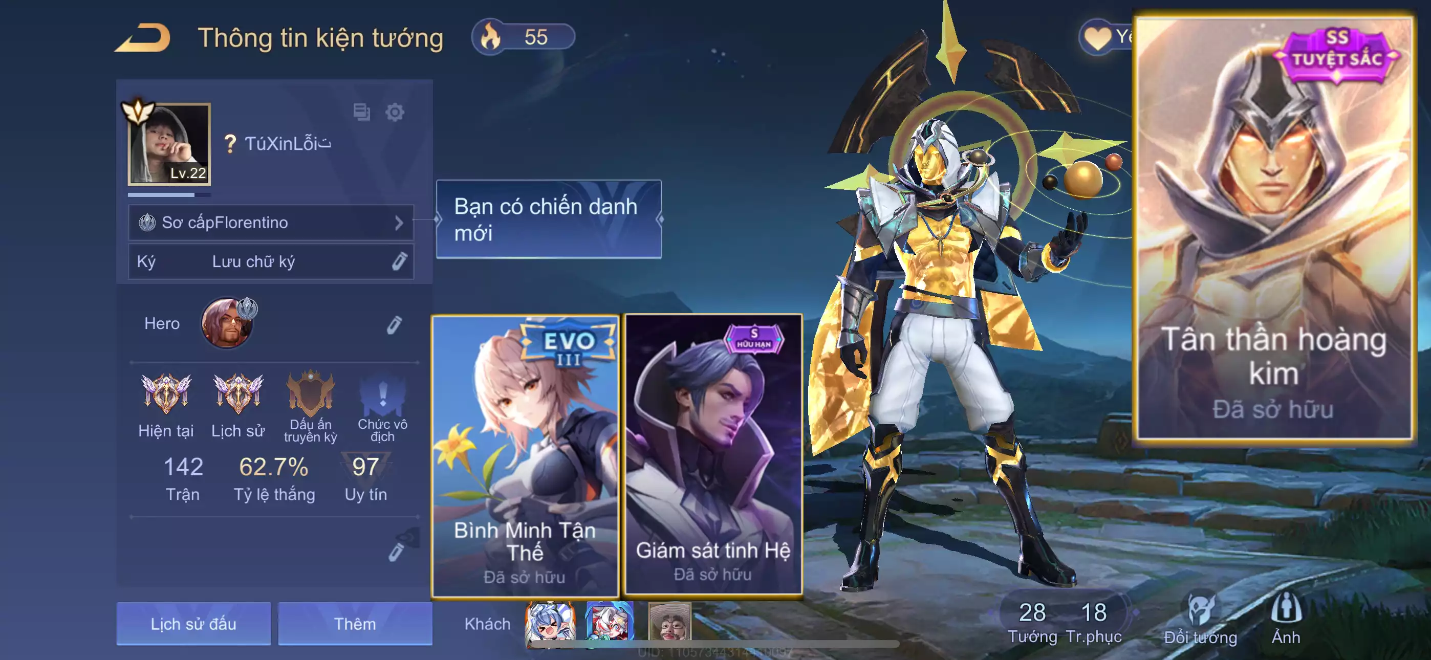 Flo Tinh Hệ, Butterfly EVO 3, Tulen Tân Thần,..
