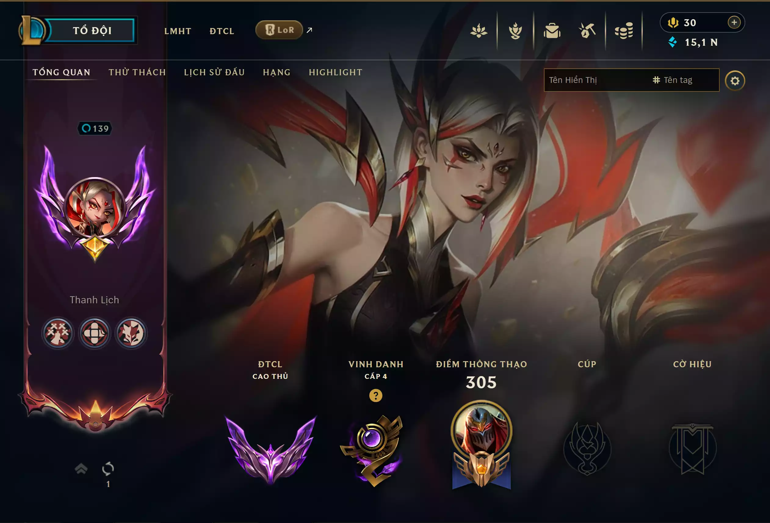 Ảnh 📮 TFT - Main Nữ ▶ Ahri Chiêu Hồn Thiên Hồ Tí Nị ▶ Ahri Tí Nị 🧧 Sàn Đấu - Sân Đấu Giải Đấu Tinh Võ 🧧 K/DA Tại Đồng Quy Giới 🌠 Chưởng - Tiểu Long Nộ - Hàng Hiệu 🌠 Chưởng - Quả Cầu Ma Thuật Hoa Linh ➡️ Dư 2 Huy Chương ➡️ Dư 3500 Pha Lê 🍁 Có Thẻ Đổi Tên Ingame