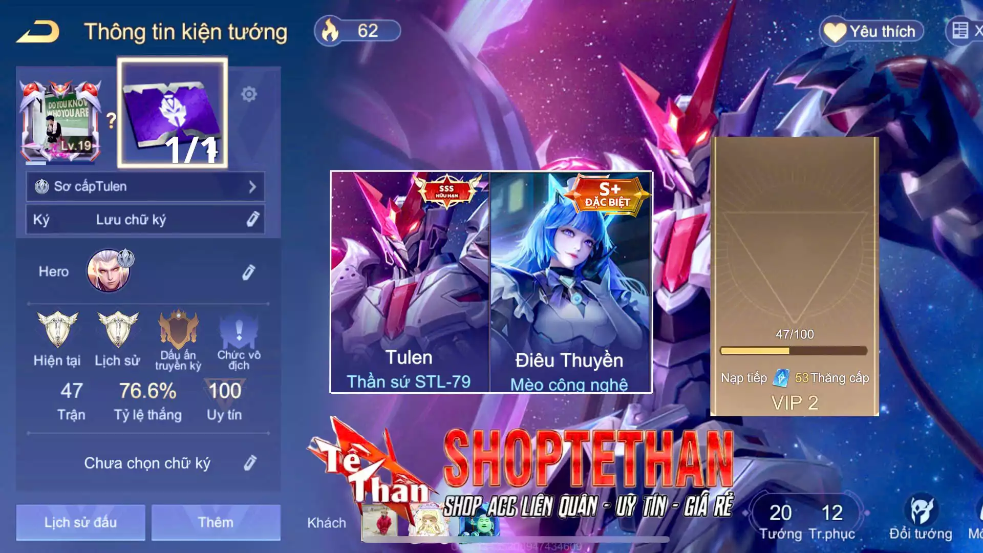Tulen Thần sứ ST.L-79...MỖI SĐT