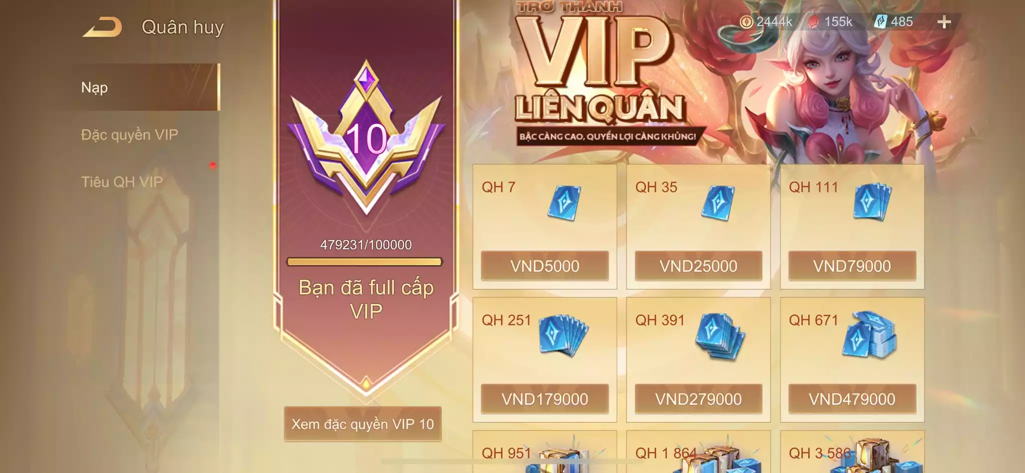 Ảnh MUA BÁN ACC LIÊN QUÂN FULL SKIN, TOP1 BXH TRANG PHỤC, FULL 27 ẤN CAO THỦ, MÁC THÁCH ĐẤU, CỤC VÀNG LAVILLE, ĐỔI ĐƯỢC AVATAR, BẢO HÀNH ĐẦY ĐỦ...