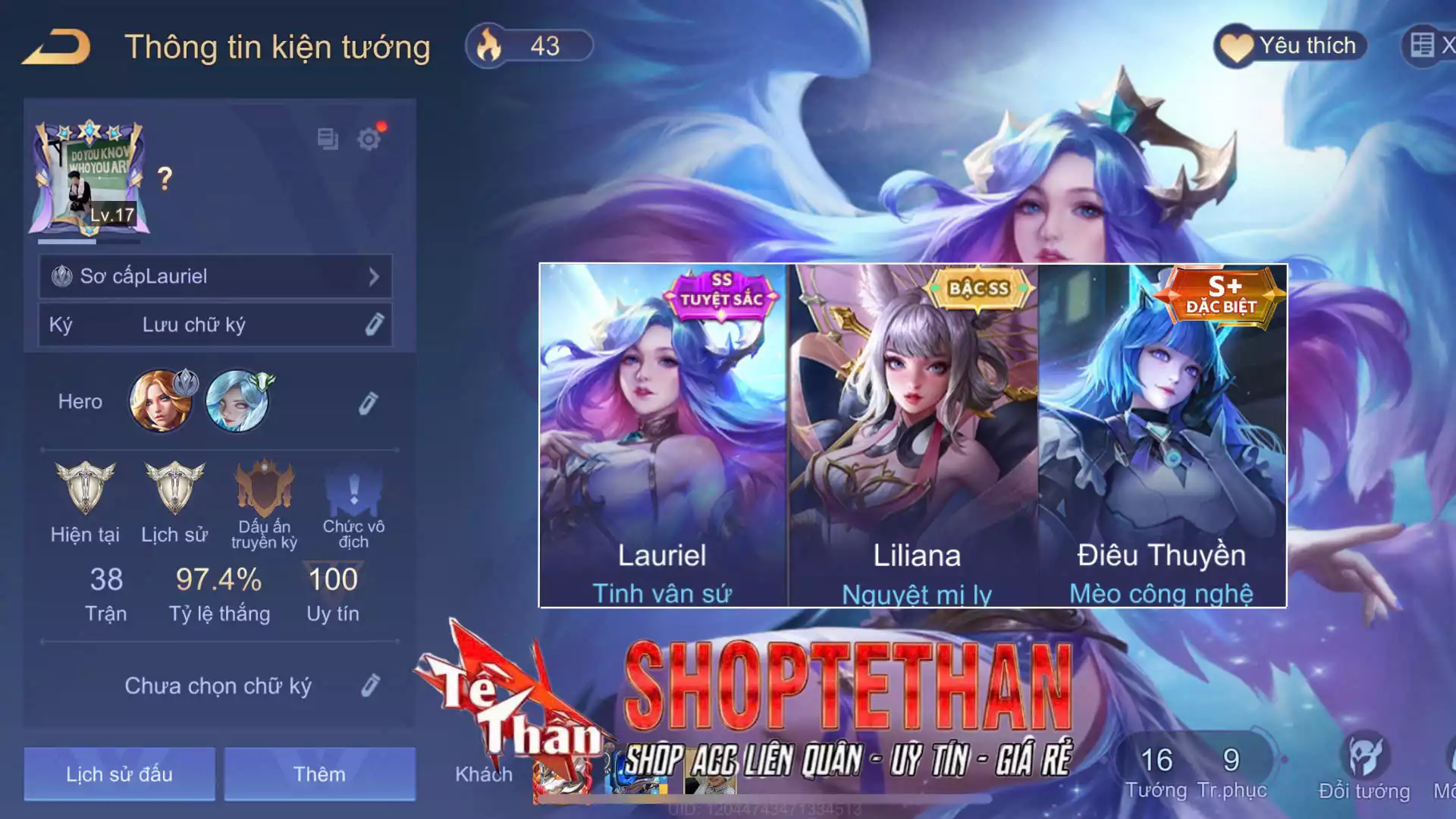 lau tuyệt sắc, Liliana Nguyệt mị ly...TRẮNG THÔNG TIN