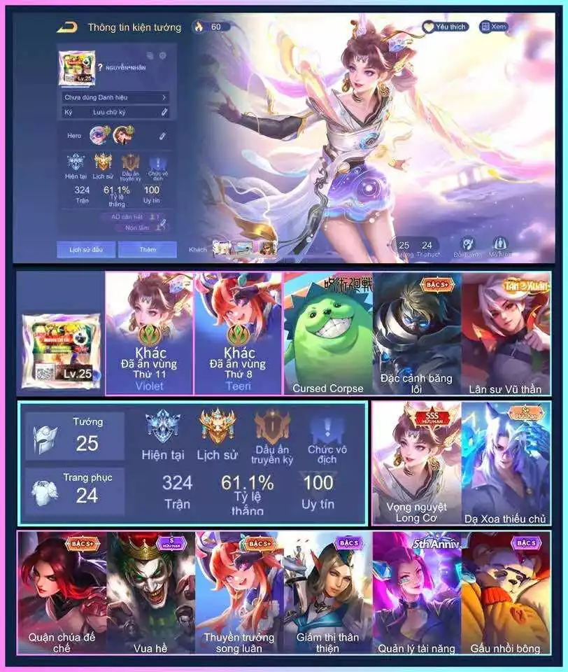 Violet Vọng Nguyệt Long Cơ... mỗi sdt