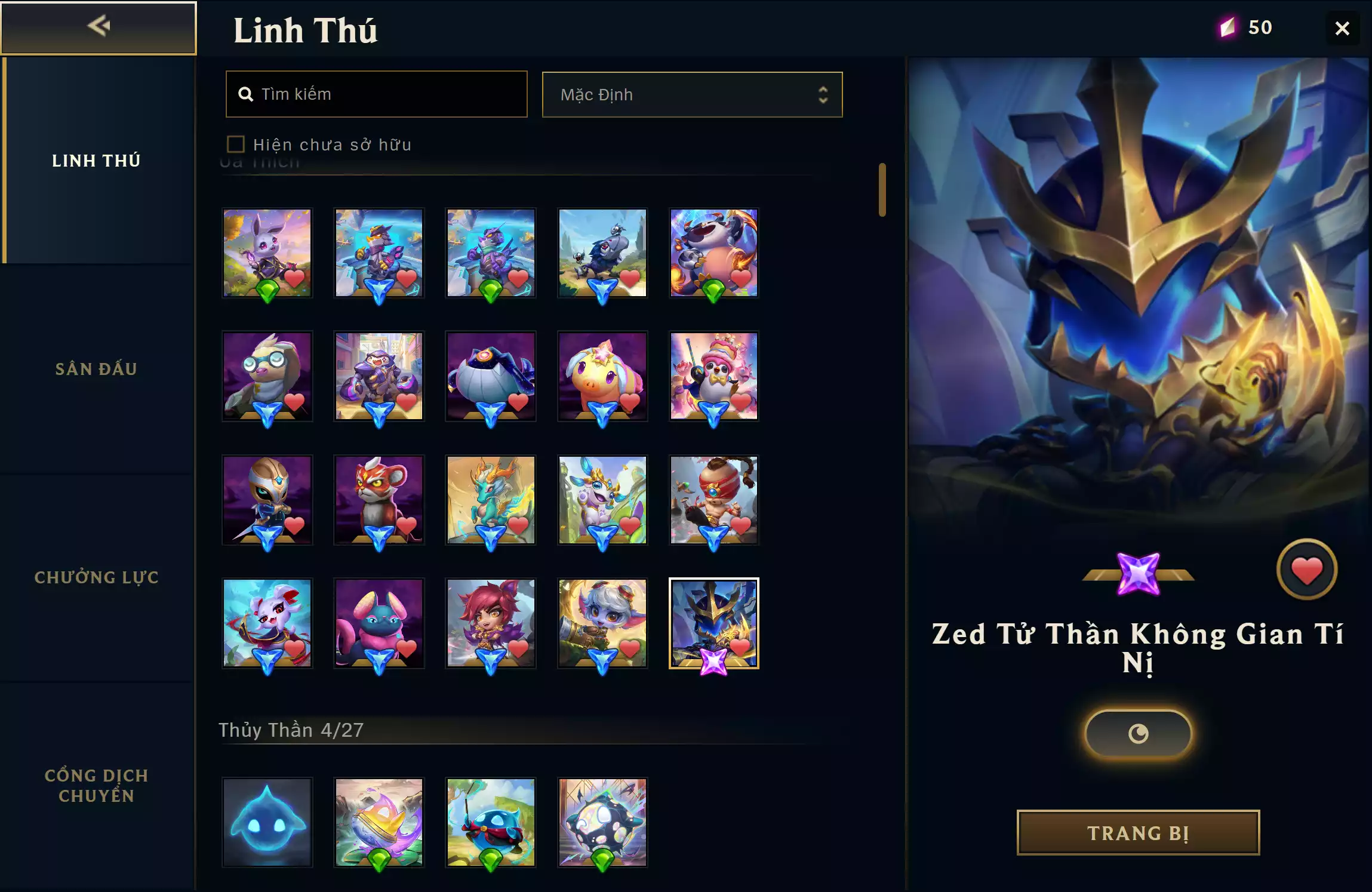 Ảnh 📮TFT - VIP Ngon ▶ Zed Tử Thần Không Gian Tí Nị  ▶ Leesin Tí Nị - Set Tí Nị - Tristana Tí Nị 🧧 Sàn Đấu - Sân Đấu Giải Đấu Tinh Võ 🧧 Sàn Đấu - Khu Nghỉ Dưỡng Của Choncc 🌠 Phi Tiêu  Sắc Lẻm Tử Thần Không Gian ➡️ Dư 1 Huy Chương (44/60) ➡️ Dư 1.150 Pha Lê 🍁 Có Thẻ Đổi Tên Nhân Vật Miễn Phí