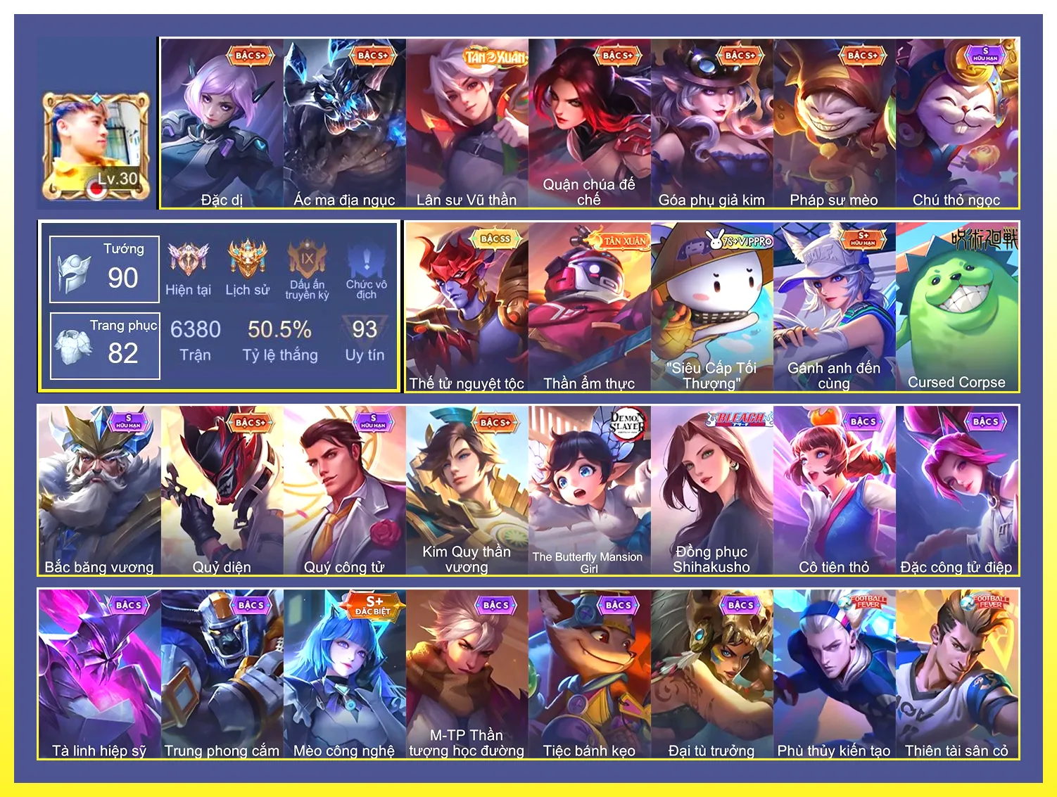 Yorn thế tử nguyệt tộc…Trắng thông tin không liên kết