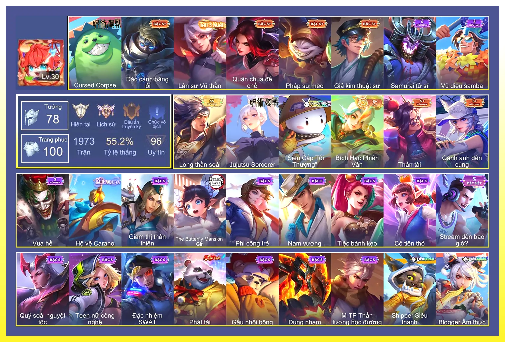 Yorn long thần soái…Trắng thông tin