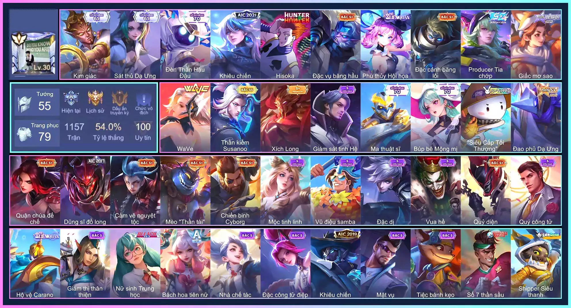 Richter Kiếm thần Susanoo, Yena WaVe, Gildur Xích long...MỖI SĐT