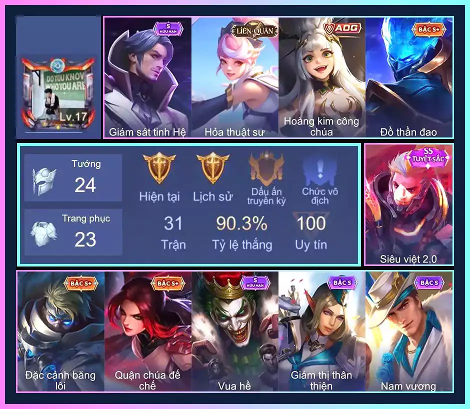 Murad Siêu việt 2.0, Elsu Mafia, Enzo Phẩm chất quý tộc, Omen Sĩ Quan Viễn Chinh...TRẮNG THÔNG TIN