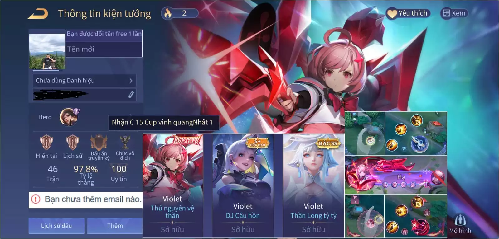 REG GÃY: Violet Thứ nguyên vệ thần, Violet Thần long tỷ tỷ, Violet DJ câu hồn ... Trắng Thông Tin, KLK