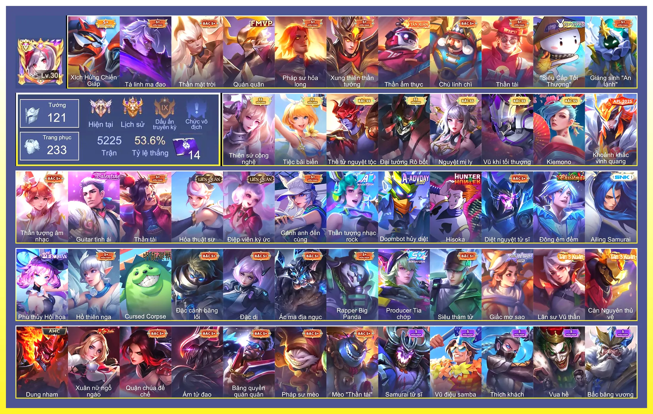 Valhein Vũ khí tối thượng, Violet Tiệc bãi biển, Maloch Đại Tướng Robot, Yorn Thế Tử Nguyệt Tộc, Liliana Nguyệt mị ly, Lauriel thiên sứ công nghệ, Airi Kiemono…