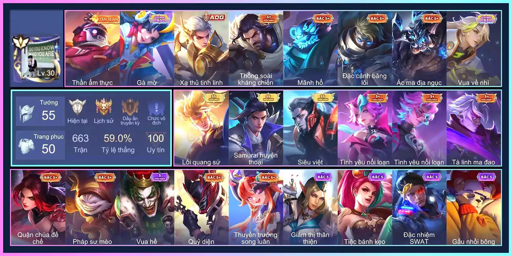 Ryoma Samurai Huyền thoại, Murad Siêu việt, Nakroth Lôi Quang Sứ...CHƯA CCCD