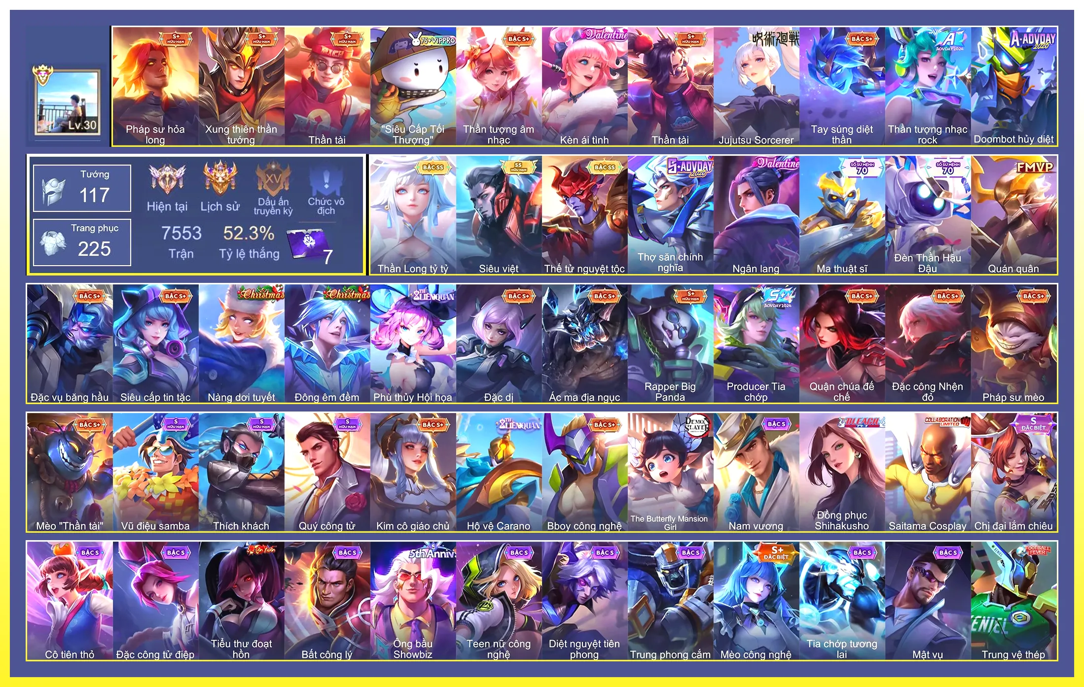Violet Thần long tỷ tỷ, Murad Siêu việt, Yorn Thế Tử Nguyệt Tộc…