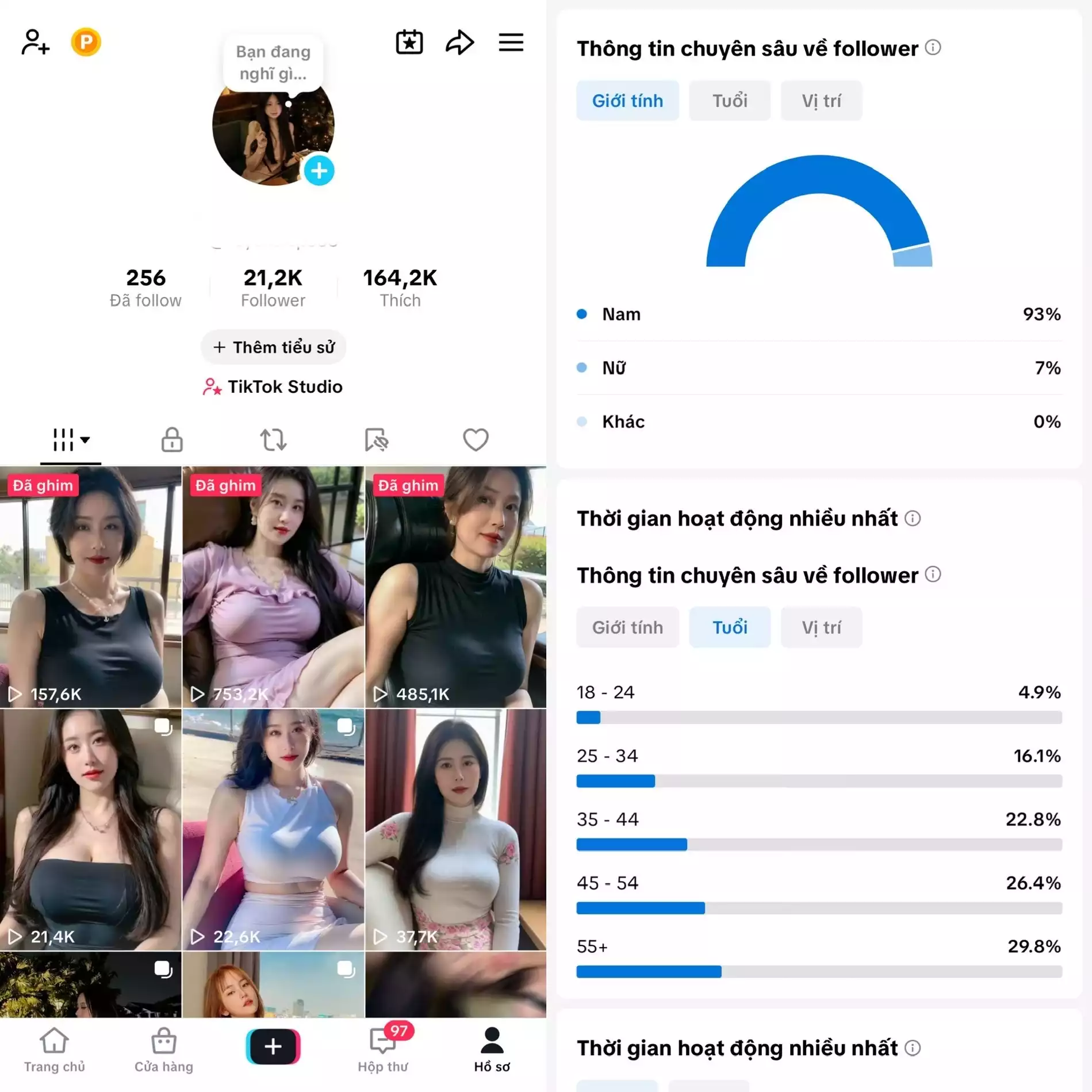 Tài khoản người dùng, đầy đủ chức năng, đổi được tên, id, username. Hỗ trợ liên kết và bảo mật thông tin chính chủ khi mua tài khoản.