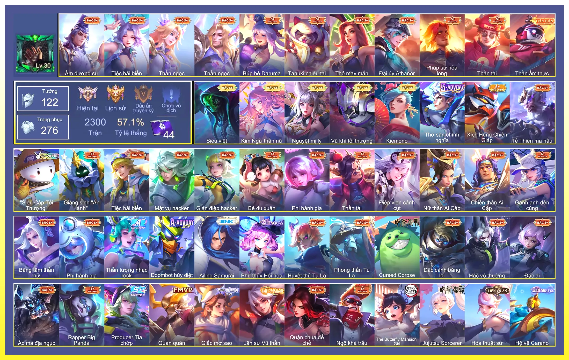 Valhein Vũ khí tối thượng, Butterfly Kim ngư thần nữ, Liliana Nguyệt mị ly, Raz Siêu việt, Airi Kiemono…